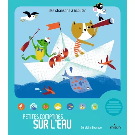 Petites Comptines sur l'eau - MILA-9782745996305 - Milan - Preschool - Le Nuage de Charlotte