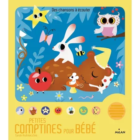 Petites Comptines pour bébé - MILA-9782745995964 - Milan - Imagiers et éveil - Le Nuage de Charlotte