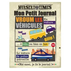 Mon Petit Journal - Vroum les Véhicules - CRIN-3760262412344 - Jo and Nic's Crinkly Cloth Books - Activity Toys - Le Nuage de...