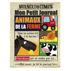 Mon Petit Journal - Animaux de la ferme - CRIN-3760262412313 - Jo and Nic's Crinkly Cloth Books - Activity Toys - Le Nuage de...