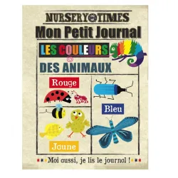 Mon Petit Journal - Les Couleurs des Animaux - CRIN-3760262412290 - Jo and Nic's Crinkly Cloth Books - Activity Toys - Le Nua...