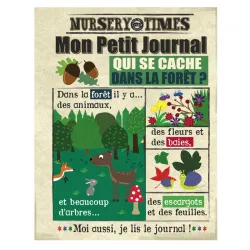 Mon Petit Journal - Qui se cache dans la forêt? - CRIN-3760262412320 - Jo and Nic's Crinkly Cloth Books - Activity Toys - Le ...