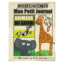 Mon Petit Journal - Animaux du Safari - CRIN-3760262412337 - Jo and Nic's Crinkly Cloth Books - Activity Toys - Le Nuage de C...