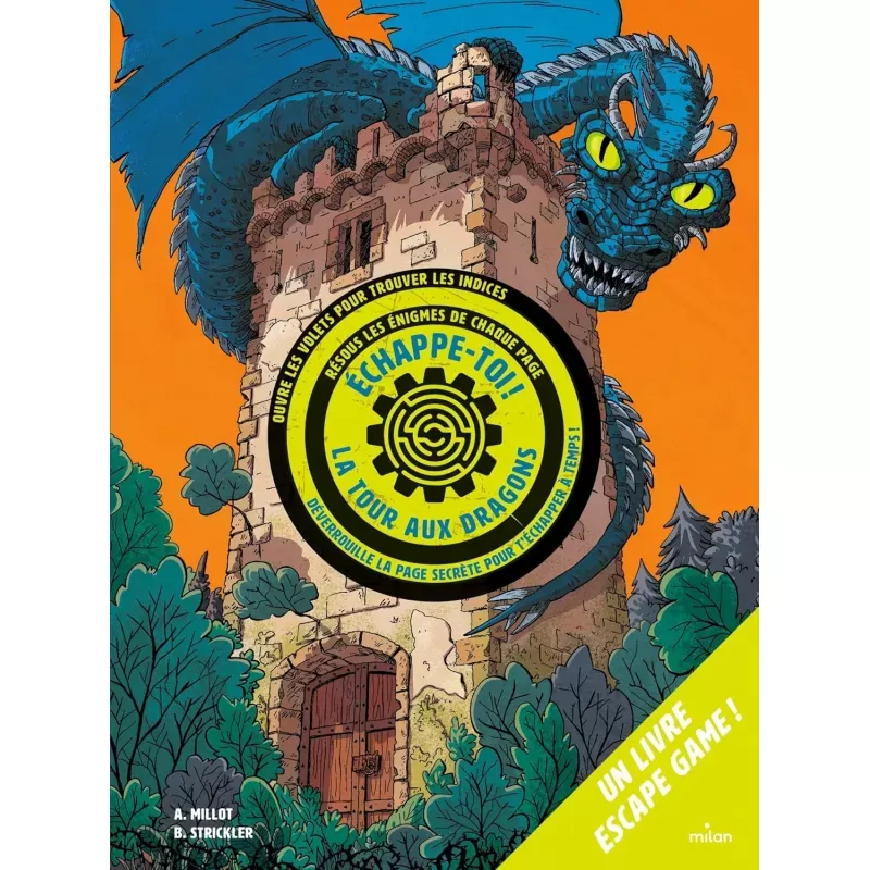 Echappe-toi! - La Tour aux Dragons - MILA-9782408034252 - Milan - Escape Game - Le Nuage de Charlotte