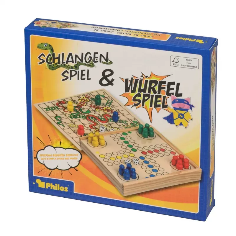 Dice Game / Snake Game, mini - PHIL-3095 - Philos - Board Games - Le Nuage de Charlotte