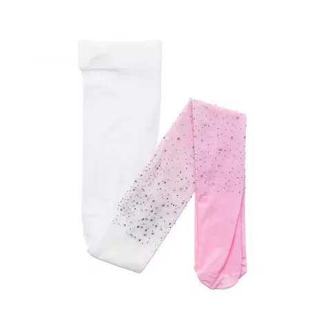 Bas dégradé rose/blanc, avec strass, taille US 3-8 - GPR-23060 - Great Pretenders - Chaussons, Chaussettes et Collants - Le N...