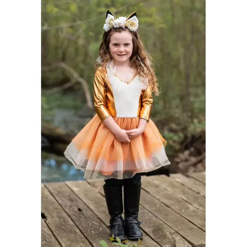Woodland Fox Dress with Headpiece - GPR-31673-5-7 - Great Pretenders - Disguises - Le Nuage de Charlotte