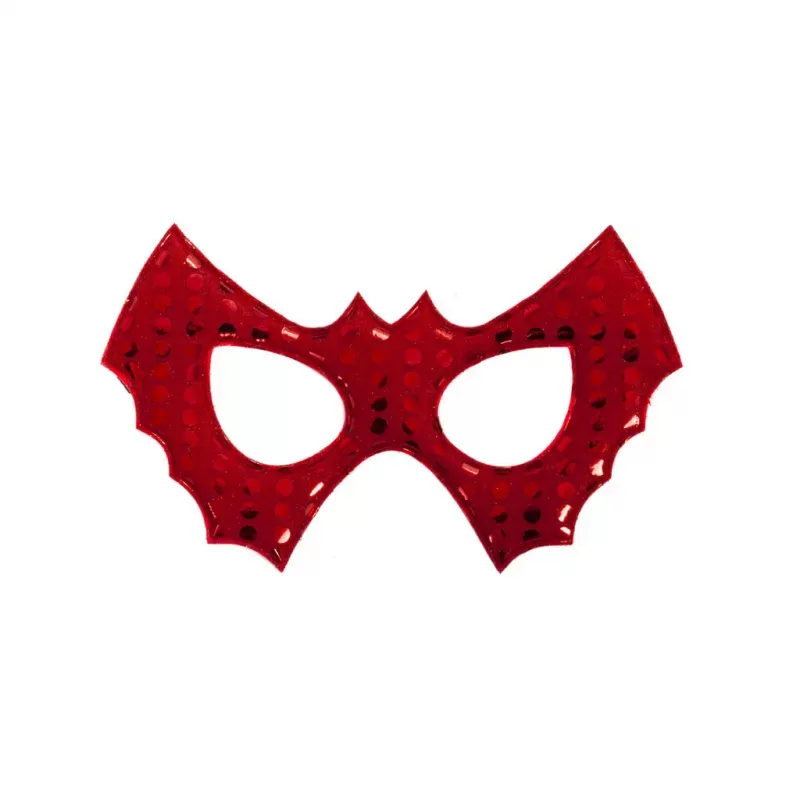Red Bat Cape with Sequins Mask - GPR-51275 - Great Pretenders - Disguises - Le Nuage de Charlotte