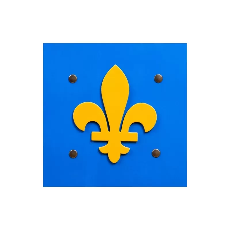 Historik Fleur de Lys Shield (large) - KMT-ST632 - Kàlid Medieval Toys - Disguises - Le Nuage de Charlotte