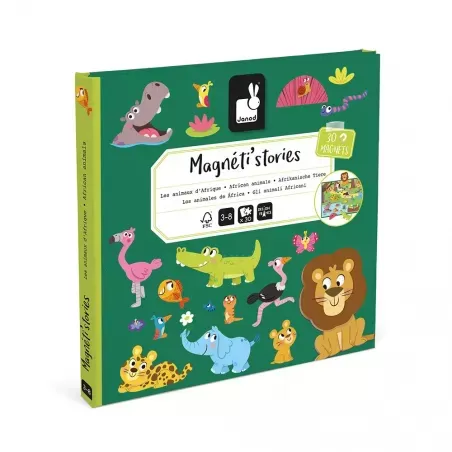 Magnéti'stories les Animaux d'Afrique - JAN-J05456 - Janod - Mondes imaginaires - Le Nuage de Charlotte