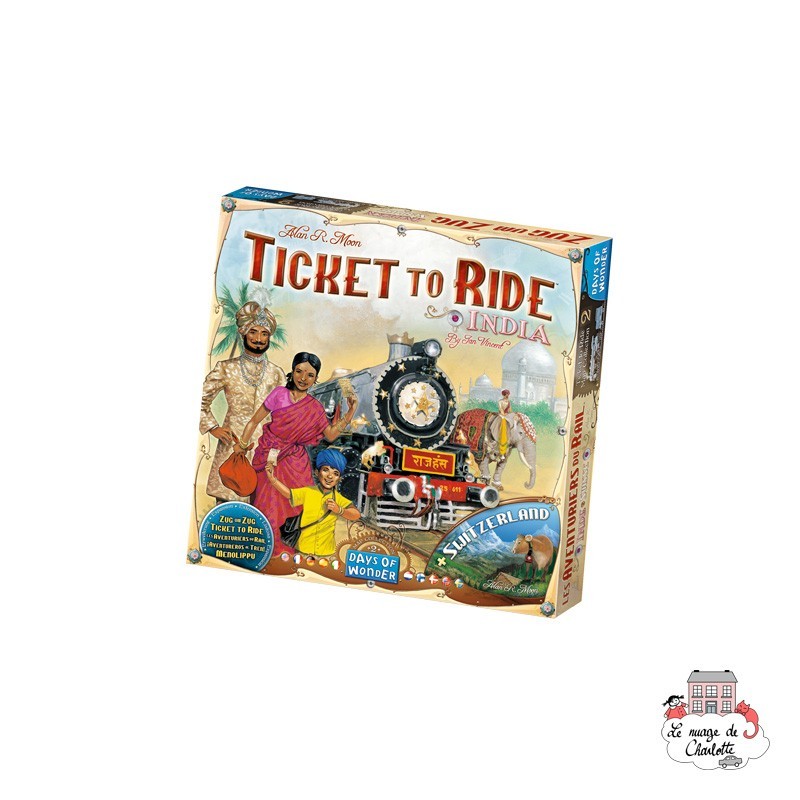 Ticket to Ride - Map Col. 2 "India" - DOW-75118 - Days of Wonder - Board Games - Le Nuage de Charlotte