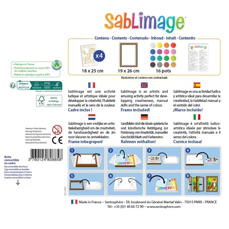 Sablimage Concept'Box - Unicorns - STS-8812 - SentoSphère - Glitter boards - Le Nuage de Charlotte