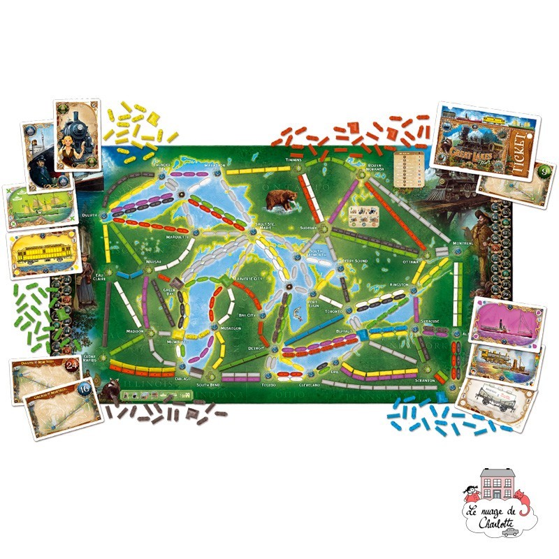 Ticket to Ride - Around the World - DOW-75136 - Days of Wonder - Board Games - Le Nuage de Charlotte