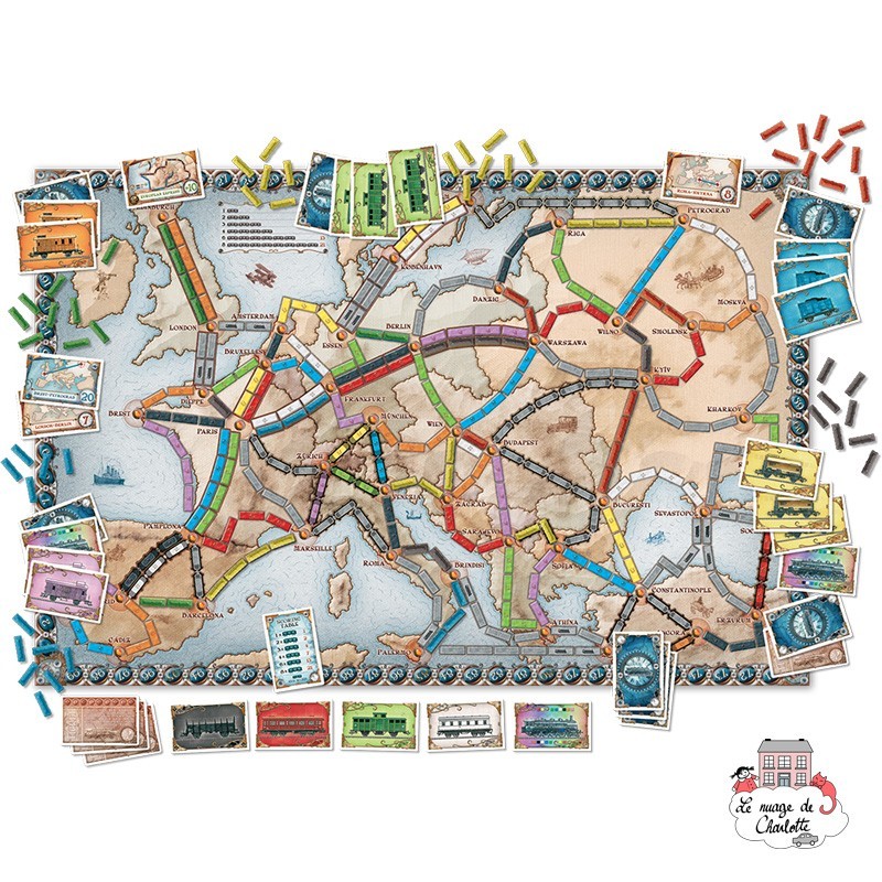 Ticket to Ride - Europe - DOW-7523 - Days of Wonder - Board Games - Le Nuage de Charlotte