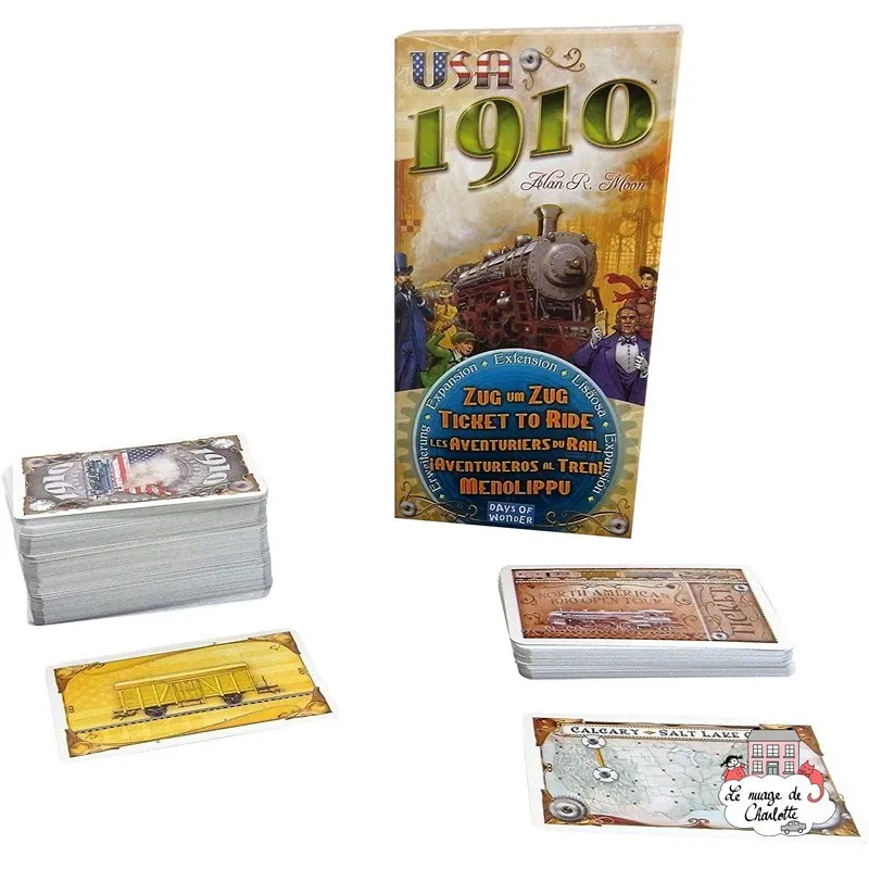 Ticket to Ride - Exp. USA 1910 - DOW-7536 - Days of Wonder - Board Games - Le Nuage de Charlotte