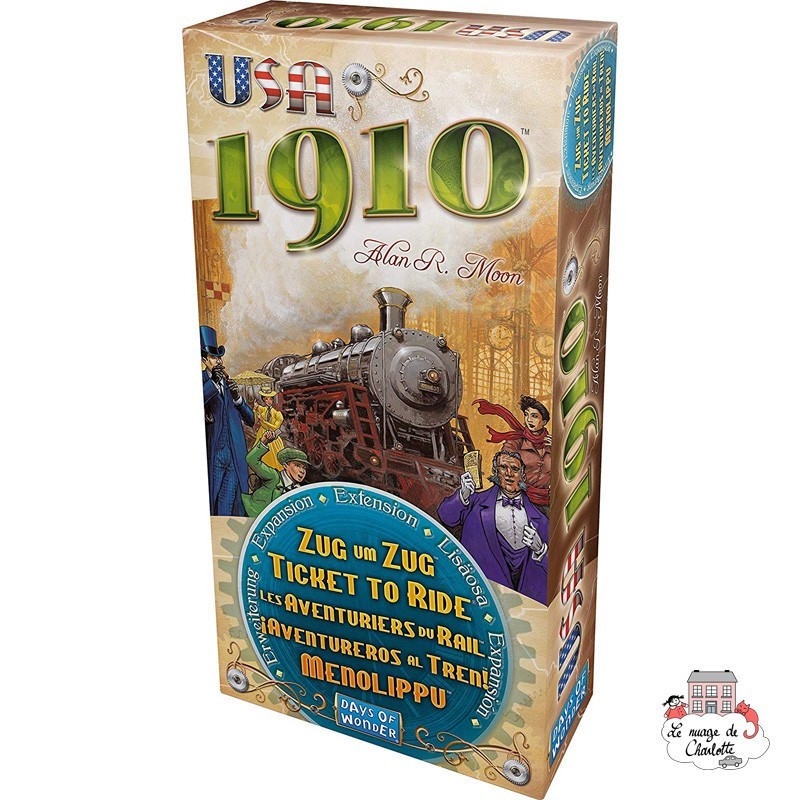 Ticket to Ride - Exp. USA 1910 - DOW-7536 - Days of Wonder - Board Games - Le Nuage de Charlotte