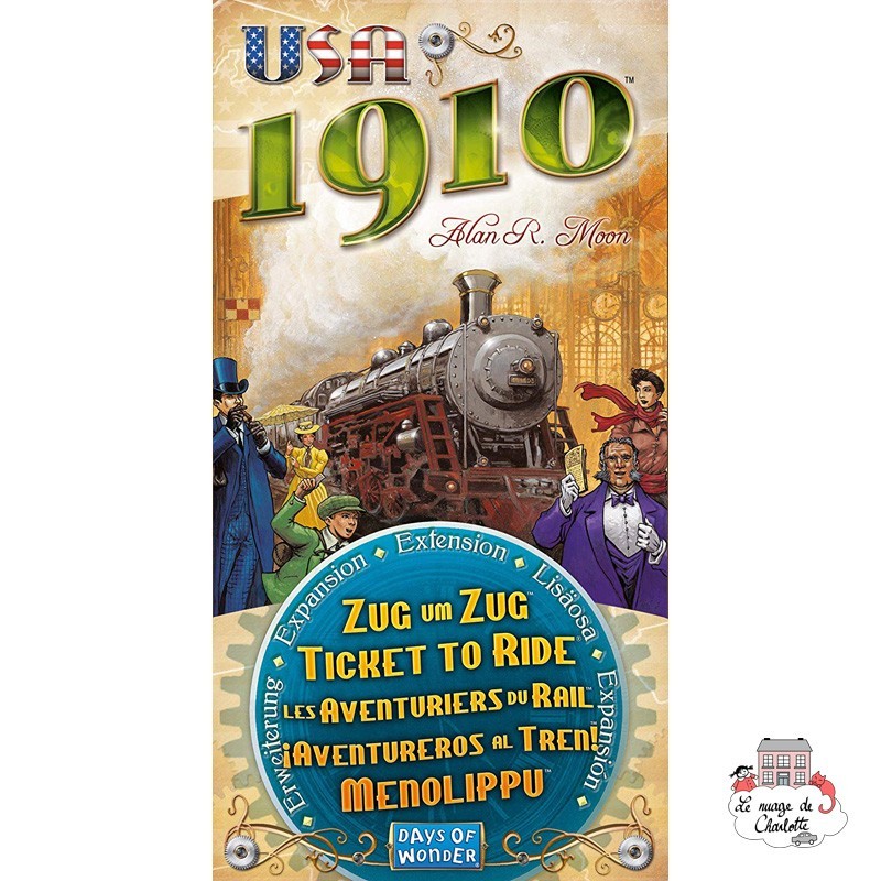 Les Aventuriers du Rail - Ext. USA 1910 - DOW-7536 - Days of Wonder - Jeux de société - Le Nuage de Charlotte