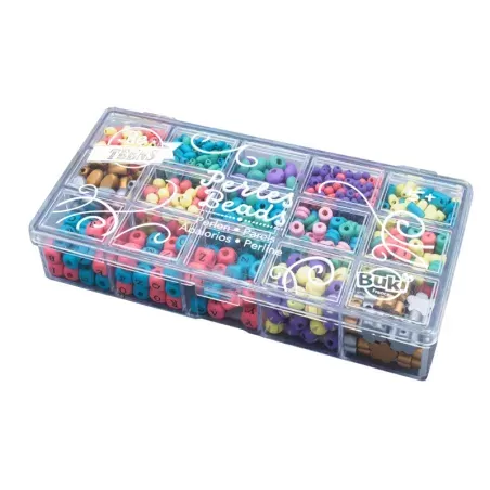 Wooden bead box - Colors - BUK-PE015 - Buki - Stringing beads - Le Nuage de Charlotte