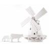 Windmill (white) - LEO-L02012-B - Leolandia - Maquettes en carton - Le Nuage de Charlotte