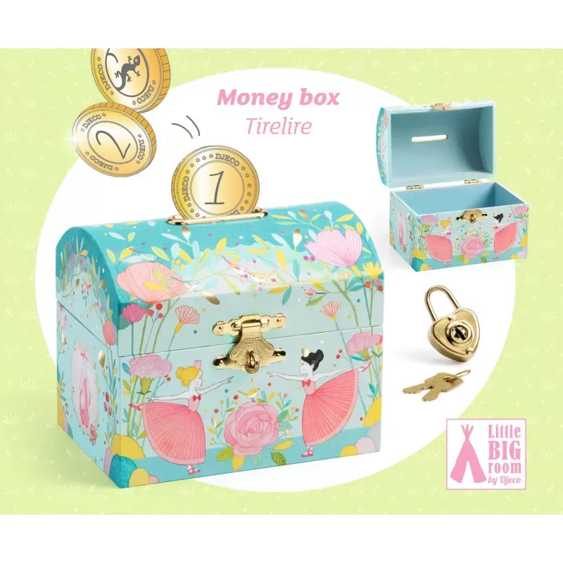 Ballerina Money Box - DJE-DJ03332 - Djeco - Money Box and wallet - Le Nuage de Charlotte