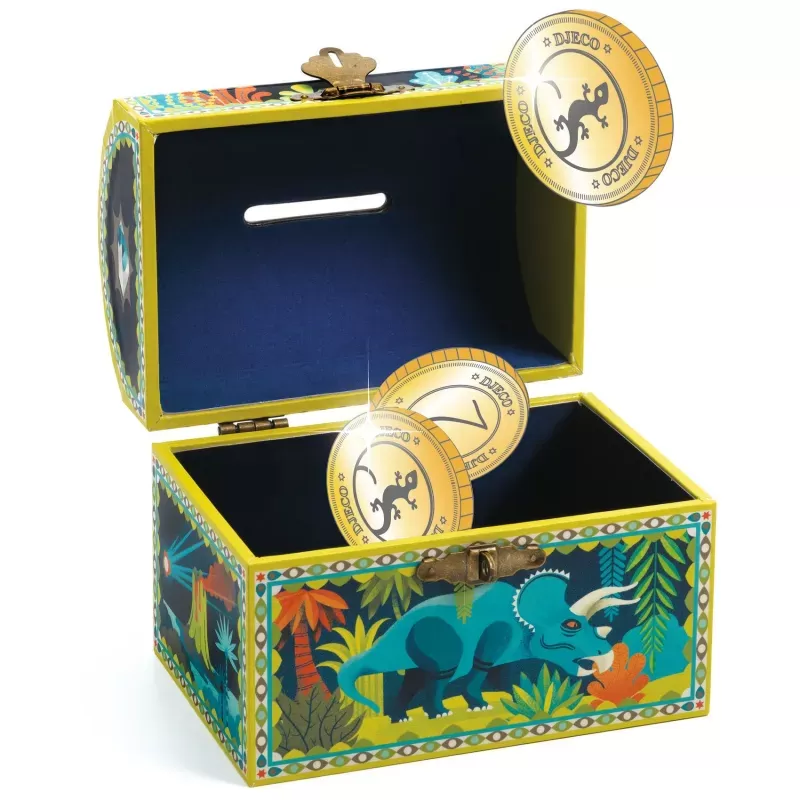 Tirelire Dinosaure - DJE-DD03333 - Djeco - Tirelires et portefeuilles - Le Nuage de Charlotte