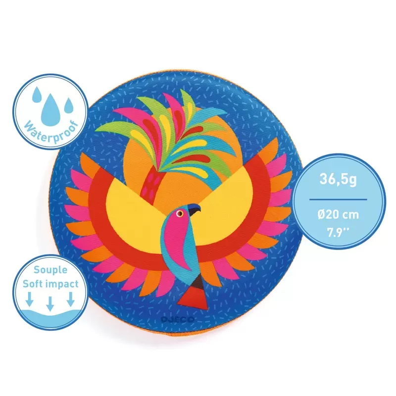Frisbee - Flying Bird - DJE-DJ02037 - Djeco - Jeux d'éxtérieur - Le Nuage de Charlotte