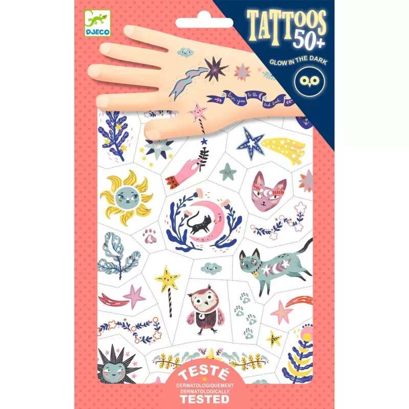 Tattoos Sweet dreams - DJE-DJ09592 - Djeco - Tatouages éphémères - Le Nuage de Charlotte
