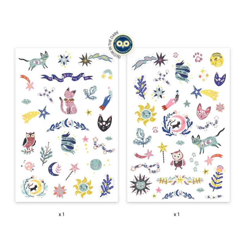 Tattoos Sweet dreams - DJE-DJ09592 - Djeco - Temporary Tattoos - Le Nuage de Charlotte