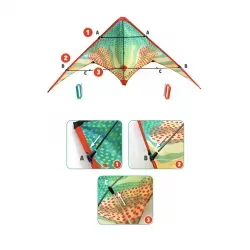 Sunt kite - Red Dots - DJE-DJ02164 - Djeco - Kite - Le Nuage de Charlotte