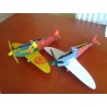 Two Spitfire Planes (nature) - LEO-L01031-N - Leolandia - Maquettes en carton - Le Nuage de Charlotte