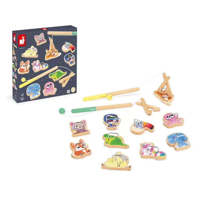 Pinces à la Ligne Applepop - JAN-J03352 - Janod - Jouets d'activité - Le Nuage de Charlotte