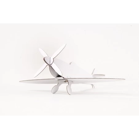 Deux avions Spitfire (blanc) - LEO-L01031-B - Leolandia - Maquettes en carton - Le Nuage de Charlotte