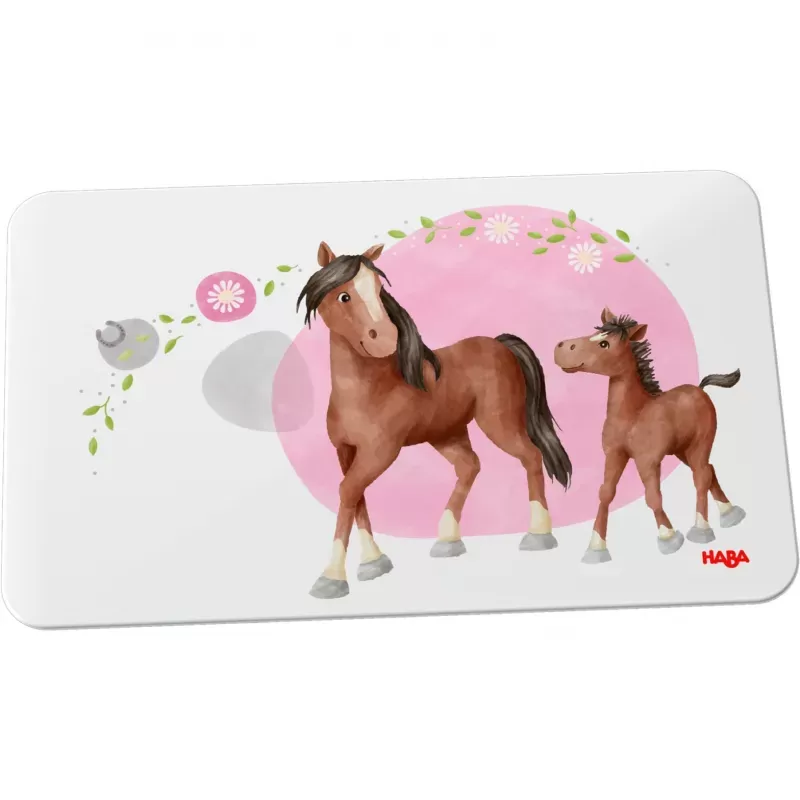 Planchette Chevaux - HAB-4010168252537 - Haba - Sets de table et bavoirs - Le Nuage de Charlotte