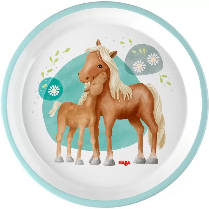 Horses Plate - HAB-4010168252490 - Haba - Plates, bowls and cutlery - Le Nuage de Charlotte