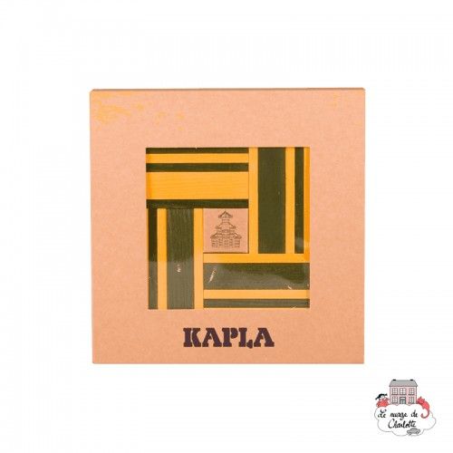 Kapla Couleur Livre et Couleurs - vert et jaune - KAP-KC23 - Kapla - Blocs et planchettes de bois - Le Nuage de Charlotte