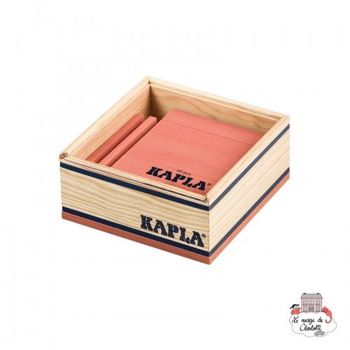 Kapla Couleur Carrés 40 - rose - KAP-C40ROSE - Kapla - Blocs et planchettes de bois - Le Nuage de Charlotte