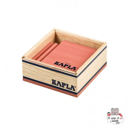 Kapla Couleur Carrés 40 - rose - KAP-C40ROSE - Kapla - Blocs et planchettes de bois - Le Nuage de Charlotte