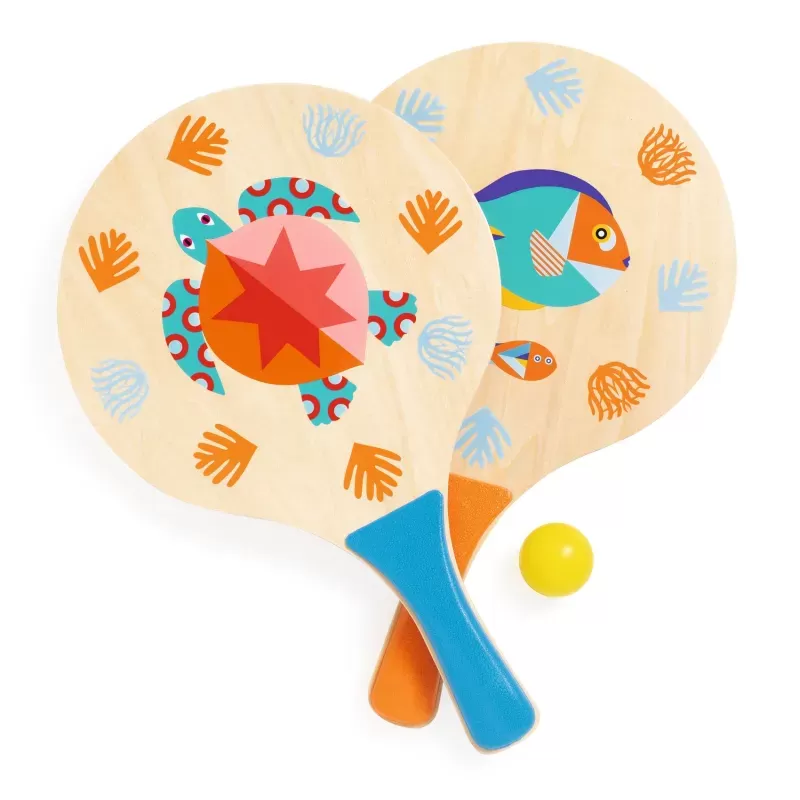 Beach rackets set - Sea - DJE-DJ02081 - Djeco - Outdoor Play - Le Nuage de Charlotte