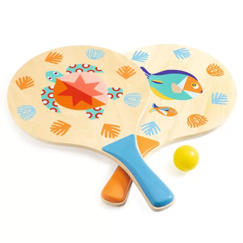 Beach rackets set - Sea - DJE-DJ02081 - Djeco - Outdoor Play - Le Nuage de Charlotte