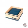 Kapla Couleur Carrés 40 - bleu foncé - KAP-K1BLFO - Kapla - Blocs et planchettes de bois - Le Nuage de Charlotte
