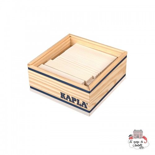 Kapla Couleur Carrés 40 - blanc - KAP-K1BLA - Kapla - Blocs et planchettes de bois - Le Nuage de Charlotte