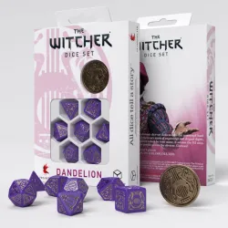 The Witcher Dice Set - Dandelion - Viscount de Lettenhove [7 dices] - QWO-SWDA01 - Q Workshop - Dices, bags and other accesso...