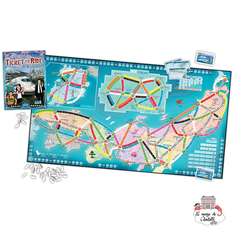 Ticket to Ride - Map Col. 7 "Japan" - DOW-75182 - Days of Wonder - Board Games - Le Nuage de Charlotte