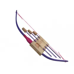 Arc Kamelot Mini (+3 arrows) - pink - KMT-ST513FPK - Kàlid Medieval Toys - Outdoor Play - Le Nuage de Charlotte