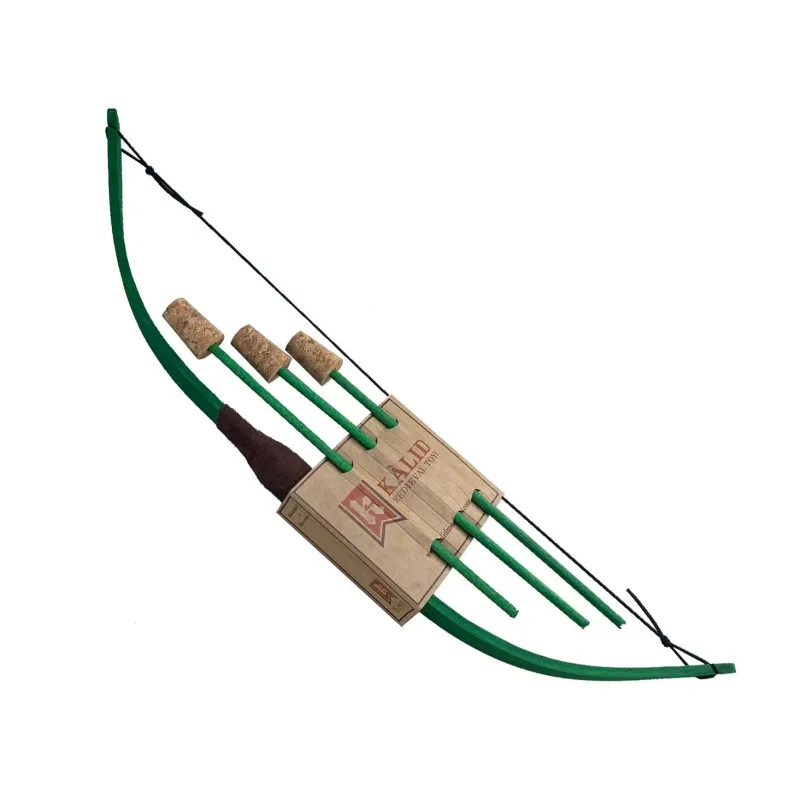 Arc Kamelot Mini (+3 flèches) - vert - KMT-ST513FV - Kàlid Medieval Toys - Jeux d'éxtérieur - Le Nuage de Charlotte