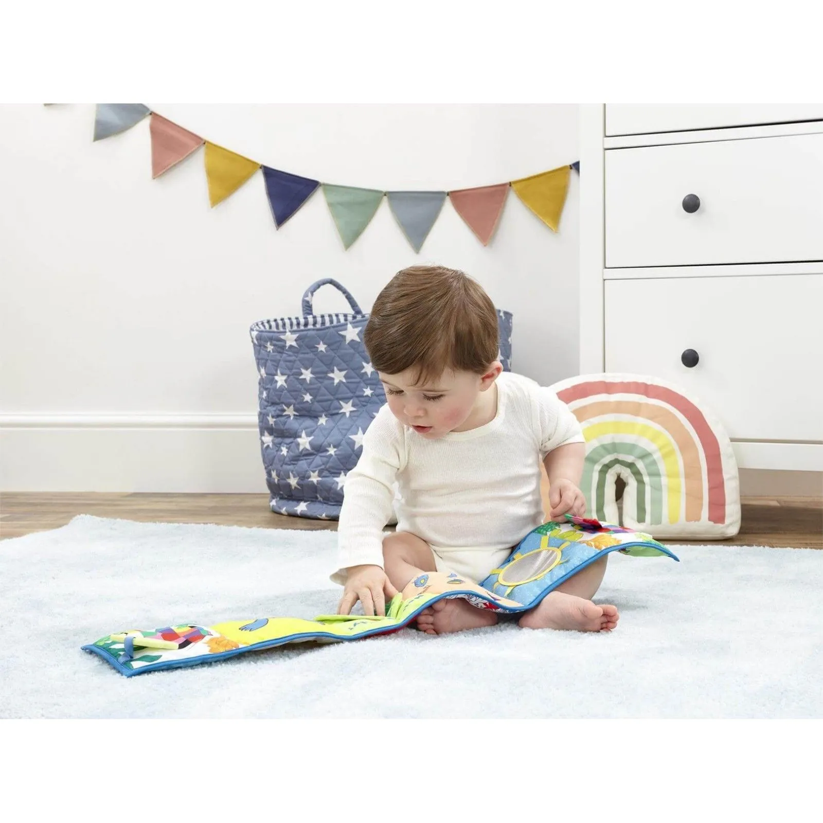 Rainbow Designs Elmer Unfold And Discover – vue 6 – Baby books
