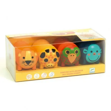 Djeco Stamps for little ones - Safari animals – vue 1 – Decoration & Stamps