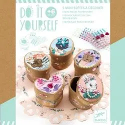 Djeco Do It Yourself - 5 Mini boxes to decorate – vue 2 – Creative Kits