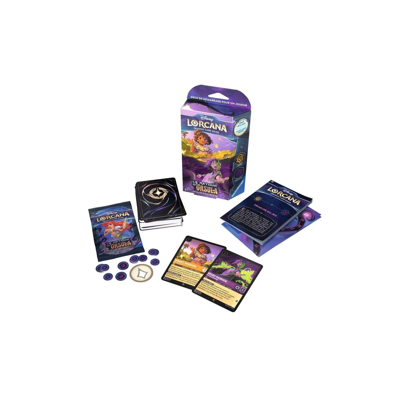Ravensburger Disney Lorcana - Le Retour d'Ursula - Deck de démarrage – vue 2 – Magic, Pokemon, ...
