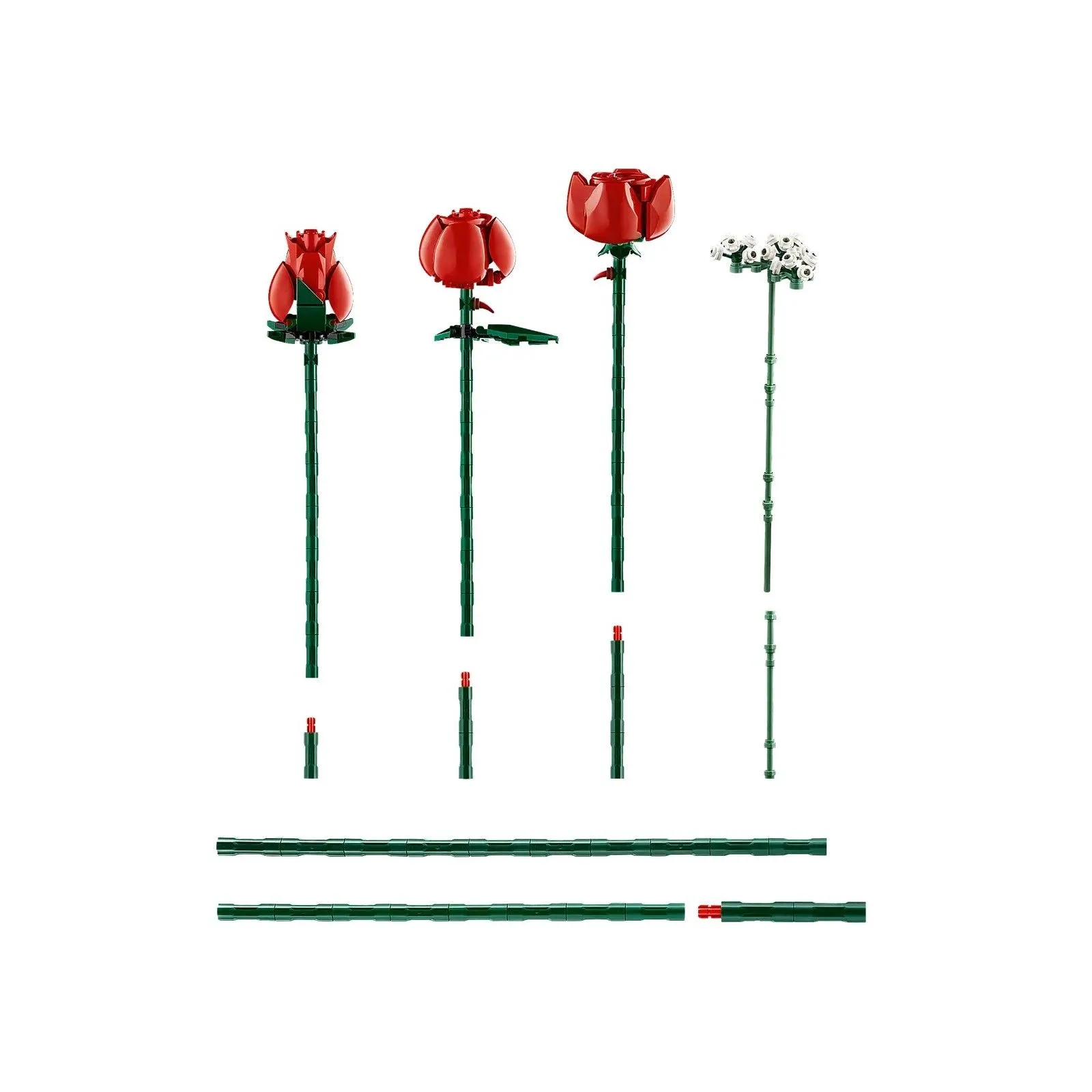 Lego [Botanicals] Le bouquet de roses – vue 5 – Lego et Duplo